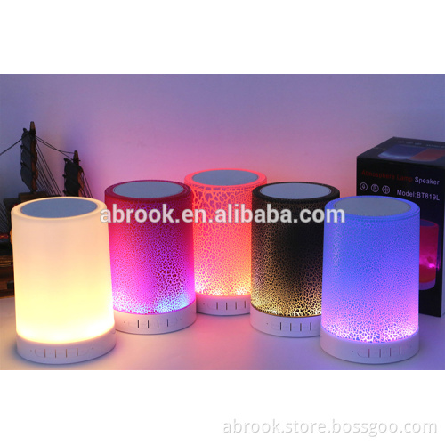 2016 New touch senser bluetooth speaker with led light